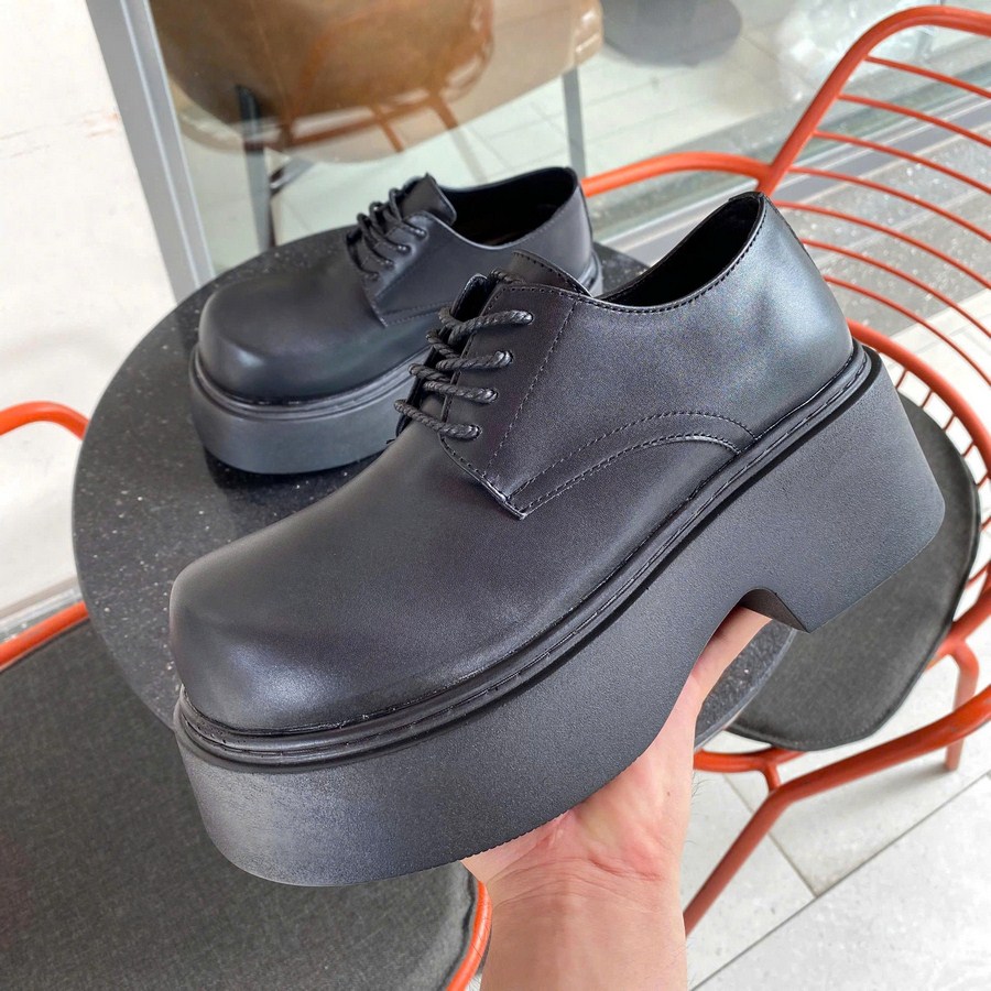 Giày Derby Chunky Inichi G1327 mũi cao đế 8cm